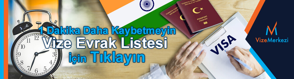 Hindistan vizesi gerekli evraklar