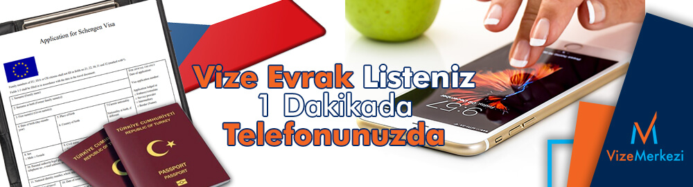 Çek Cumhuriyeti vize başvuru evrakları